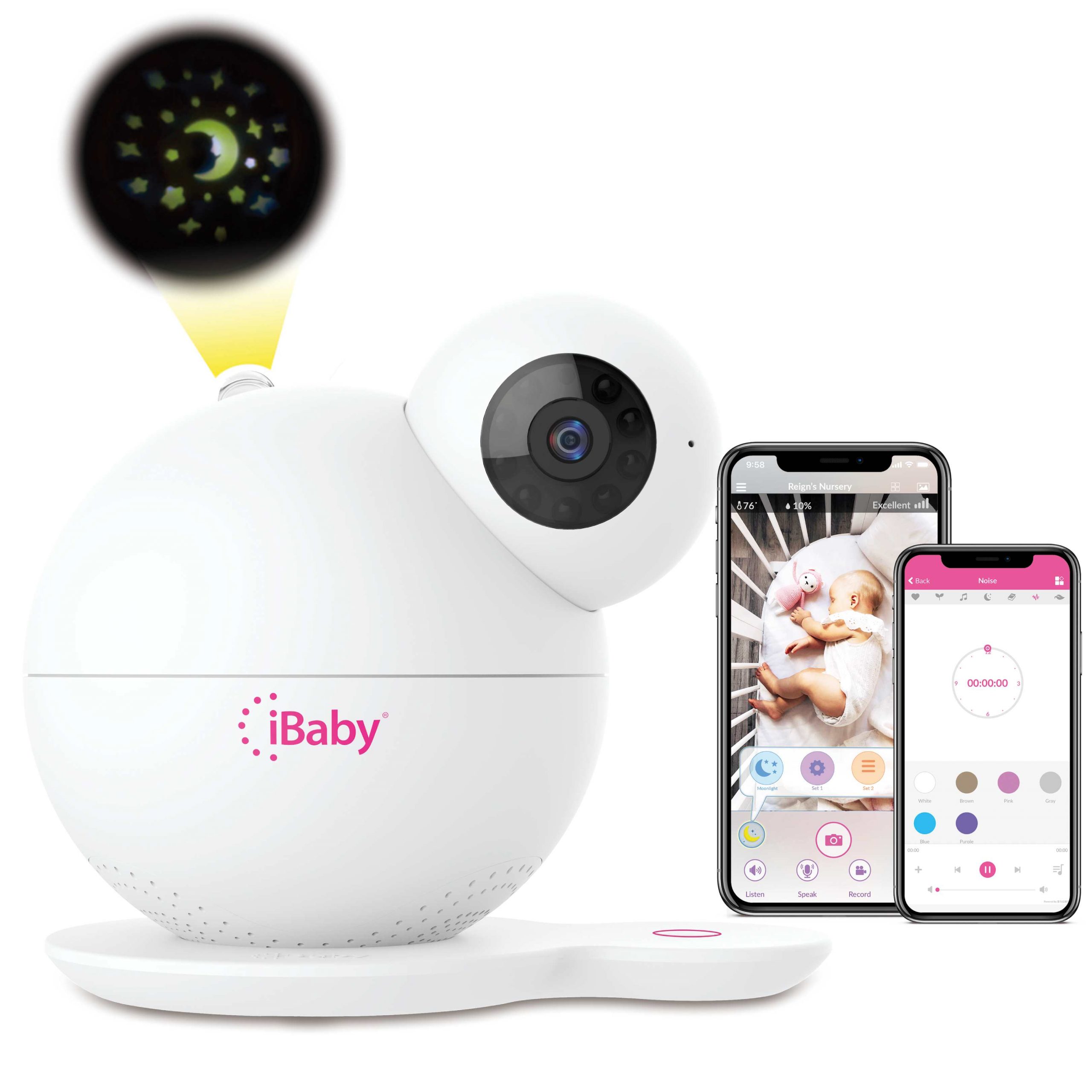 Ibaby Care M7 Peaceful Nights With Air Quality Sensors Hd Video
